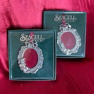 Pewter frame ornaments. Baby’s first Christmas.